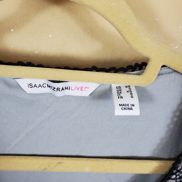 4/$25 Isaac Mizrahi Live! Lace Blouse Size XS - Picture 10 of 10